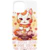 Happy Lunar New Year 2024 Gifts Maneki N Custodia per iPhone 15 Gatto fortunato del nuovo anno cinese sono qui per la busta
