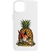 GNOMELICIOUS funny Gnome and Food meme Custodia per iPhone 14 Plus Divertente tenda da campeggio con ananas e gnomo