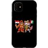 Mexico Indonesia Heritage Custodia per iPhone 11 Bandiera Messico Indonesia Radici messicano-indonesiane