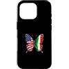 Usa Italy Flag Custodia per iPhone 16 Pro Usa Italia