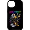 Pew Pew Funny Screeching Eagle Cosmic Ra Custodia per iPhone 13 Pew Bald Eagle Patriottica Raptor Space Laser Blast