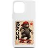 Skateboard Japan Otaku Kawaii Manga Samu Custodia per iPhone 13 Pro Max Skateboard Grumpy Japan Animal Brush Anime Kawaii Otaku Y2K