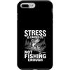 Funny Fishing Fisherman Angler Apparel & Custodia per iPhone 7 Plus/8 Plus Pesca Stress Relief Largemouth Bass Angler Lake Humor