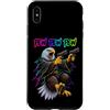 Pew Pew Funny Screeching Eagle Cosmic Ra Custodia per iPhone XS Max Pew Bald Eagle Patriottica Raptor Space Laser Blast