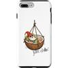 GNOMELICIOUS funny Gnome and Food meme Custodia per iPhone 7 Plus/8 Plus Rilassante altalena in cocco con gnomo