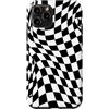 Black White Checkered Pattern - Gifts Co Custodia per iPhone 11 Pro Nero Bianco Scacchi Scacchiera Punk Skater Retro