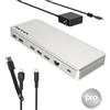 WAVLINK Docking station per 3 monitor, SM770 Docking station con 3 HDMI, 2 DP, ingresso PD da 120W, USB A&C da 10Gbps, Ethernet 2,5G, compatibile con Intel Mac, driver SMI e host USB3.2Gen2 richiesti