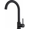 Franke Pola J Black Matt 115.0735.621 Miscelatore da Incasso Cucina Monocomando canna alta girevole finitura Black Matt - Nero Opaco