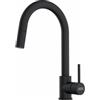 Franke Pola J Doccia Black Matt 115.0735.625 Miscelatore da Incasso Cucina Monocomando doccetta estraibile e canna alta girevole finitura Black Matt - Nero Opaco