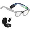 PRISMXR Carina C2 Batteria Portatile per Ray-Ban Meta Wayfarer Standard 50-22-150 | Carica mentre usi, Ultra-leggera e Magnetica, Batteria 1100mAh, Compatibile Gen 1&2, Fino a 3,6 cariche complete, PRISMXR