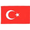AZ FLAG Bandiera Turchia 150x90 cm Turca Poliestere 100D 2 Occhielli | Uso interno ed esterno bandiera decorativa Türkiye doppie cuciture e bordi rinforzati con occhielli metallici