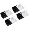 ARTIBETTER 8 Pezzi Contenitore per Ombretti, Eye Shadow Container in Plastico Bianco, Box Rettangolare e Rotondo, Portatile da Viaggio, per Conservare Cosmetici e Trucchi