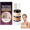 ELKLUG Crema per Tatuaggi, Fondotinta Coprente Impermeabile, Correttore Tatuaggi Set con Avorio 20g + Tonalità Scura 20g