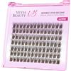 VEYESBEAUTY Ciglia Finte Kit Marroni fai da te Extension Dreamy 12mm | Newbie's Five-Second Ciglia Finte Ciuffetti Naturali e Sottili Ciglia Colorate Lash Clusters Ciuffetti Ciglia Finte