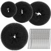 LBJFYHJN Set di 4 cuscinetti per chignon, 20 a forma di U, accessorio per capelli, ballerine, ragazzi e ragazze