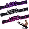 HX-uuyjno 3 Pezzi Elastico Fasce di Resistenza Yoga Stretching Band con 8 Loops Fascia Elastica Fitness Elastici Fitness Yoga Stretching Band Fasce Elastiche Fitness per Pilates, Fitness, Ginnastica, Danza
