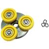 TVANTRUXIS Ingranaggio planetario, cilindrico nylon/acciaio con frizione | Frizione bianca 36T for biciclette CNC ed elettriche, doppie uscite cavo
