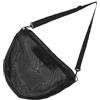 SHINEOFI Borsa Rete per Basket Singolo 50x36 CM, Nera, in Mesh | Trasporto a Mani Libere, per Allenamenti e Pratiche di Squadra, Adatta a Pallone e Sfera