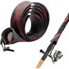 Generic Confezione da 5 manicotti per canna da pesca, espandibili in rete PET con fibbia regolabile per canne da spinning
