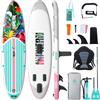 Niphean Tavola da SUP con sedile e accessori | 320/305 cm, stabile, 200 kg, per 2 persone, robusta e durevole, gonfiabile
