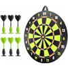 KOTO darts KOTO - Bersaglio con Ventose per Bambini, 12 Pollici, 6 Freccette a Ventosa | Freccette che Aderiscono al Bersaglio, 3x Nero e 3x Verde, Appendi e Gioca, Allena la Mira, Gioco per la Famiglia a Casa