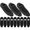 POPETPOP Passacavo per Telaio Bici 12 Pezzi, Plastica Nera, 5,5mm | Inserto per Cavo Interno, Montaggio senza Attrezzi, Resina Resistente, per Bici Gravel e Strada