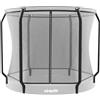 VirtuFit Rete di sicurezza per trampolino da 251 cm | Rete di sicurezza da 251 cm, cerniera fino all'alto, aste imbottite