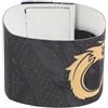 Homoyoyo Bracciale Capitano Calcio Elastico Nero Logo C per Adulti | Fascia Regolabile Elastico, per Rugby e Partite All'aperto, Tenuta Stabile Durante L'azione