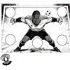 Generic Rete da allenamento da calcio, interattiva, con design di lancio del | Bersaglio da calcio per bambini, adolescenti, adulti, donne, scuola, casa, prato, campo giochi all'aperto