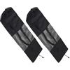 Amosfun Borsa per Tappetino da Yoga a Rete 90x25 Cm Set 2 Pezzi Leggera Resistente per Palestra Sport Viaggi Trasporto Materassino Yoga