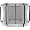 VirtuFit Rete di sicurezza per trampolino da 305 cm | Rete di sicurezza da 305 cm, cerniera fino all'alto, aste imbottite