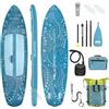 iROCKER Cruiser Ultra™ 3.0 - Tavola gonfiabile da 320 cm, ultra stabile, a bassa resistenza con pompa elettrica, zaino e pagaia, iSUP leggera e compatta per principianti e pagaiate casual