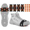 LGZIN Ramponi per Scarponi, Ramponcini da Ghiaccio Antiscivolo, Leggero Ice Tacchetti, 2 Paia per Scarpe e Stivali, Neve Ghiaccio, Trekking, Camminate e Pesca