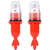 Cabilock Luce Subacquea LED per Pesca Notturna, Rosso PP, per Palamiti | Illuminazione Richiama Pesci, Visibilità in Acque Scure, per Principianti e Pescatori Offshore, per Longline