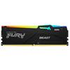 Kingston Ram DIMM DDR5 16GB Kingston Fury Beast Rgb 5600MHz CL40 Nero [SAKIN501656BR20]