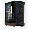 KOLINK Case midi-tower Kolink AM2 ARGB Atx Micro-Atx Mini-Itx 6ventole Nero
