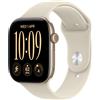 Apple Smartwatch Apple Watch Series 12 GPS Cinturino sportivo Sand M-L 42mm Oro chiaro