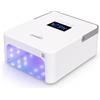 Promed UVL 60-X - Lampada UV LED per unghie, batteria da 36 W, lampada gel professionale con 42 LED, 4 timer, avvio automatico e piastra di base magnetica per unghie di mani e piedi, lampada per