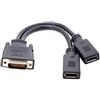 JSER dms-59pin maschio a Dual DP DisplayPort femmina splitter cavo di prolunga per PC scheda grafica