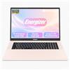 Energizer EnergyBook 18,5 pollici Full HD PC portatile (Intel Pentium Gold 6500Y fino a 3,4 GHz, RAM 8 GB DDR, SSD 256 GB, Intel UHD Graphics 615, Win 11 Home) - Tastiera QWERTY, rosa
