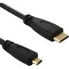 Gigabue Cavo adattatore Mini HDMI Type-C maschio Micro HDMI Type-D maschio 1m nero