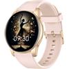 AcclaFit Smartwatch Uomo Donna con Chiamate Bluetooth, Orologio Fitness Rotondo da 1,38 con 147+ Modalità Sportive, Cardiofrequenzimetro, Sonno, IP68 Impermeabile, Compatibile con Android iOS
