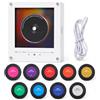 Sxhlseller Lettore Magnetico da Frigorifero NFC da 128 MB con Dischi - Mini Giradischi Magnetico con Luce, Playlist Musicale Personalizzabile Magnete da Frigorifero per Desktop, Regalo Musicale Unico
