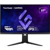 ViewSonic XG275D1-4K Monitor Gaming da 27 pollici 4K UHD Dual-Mode (4K 160 Hz o FHD 320 Hz), 0,5 ms MPRT, FreeSync Premium, Compatibile con G-Sync,Ergonomico, IPS, 2x HDMI 2.1, DisplayPort 1.4