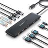 Lemorele Docking Station USB-C 10 in 1, 2 HDMI, 4 USB 10Gbps e PD 100W | Quattro porte USB 3.1 Gen 2 fino a 10Gbps; doppio monitor e trasferimenti rapidi per SSD, storage e periferiche