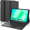 FOGARI Cover Tastiera per Samsung Galaxy Tab A11+ 2025/A9+ 2023 | Custodia Tastiera Bluetooth Rimovibile con Touchpad per Ufficio/Studio/Scrittura, Keyboard Wireless Portatile, Nero