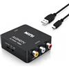 NOWEISU Adattatore RCA HDMI, 1080P RCA to HDMI, Convertitore RCA HDMI | Adattatore AV a HDMI per PC, laptop, Xbox, PS4, PS3, TV, STB, VCR, fotocamera DVD