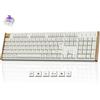 Keychron K10 HE Tastiera Magnetica Wireless Layout ISO-IT, 2,4 GHz e BT 5.2 | Punto di Attuazione Rapida, Telaio in Alluminio e Legno, QMK/Launcher, RGB, per Win/Mac, Interruttori a Effetto Hall, Bianco