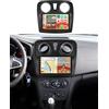 Hikity 2+64G Autoradio per Renault Dacia SANDERO II B52 2012-2019 Wireless CarPlay | Android 15 2.5D 9 IPS Radio con Android Auto Mirror Link FM/RDS EQ Bluetooth WLAN SWC GPS Split-Screen Telecamera Microfono