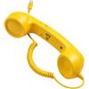 Generic Dial Bop - Ricevitore per telefono cellulare, 3,5 mm e tipo C, colore | Ricevitore telefonico retrò, cornetta cablata, con microfono, cavo a spirale, stile vintage, accento da scrivania